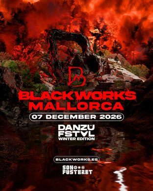 Cartel de Blackworks Mallorca · Danzû FSTVL Winter Edition