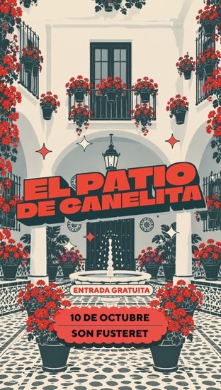 Cartel de El Patio de Canelita