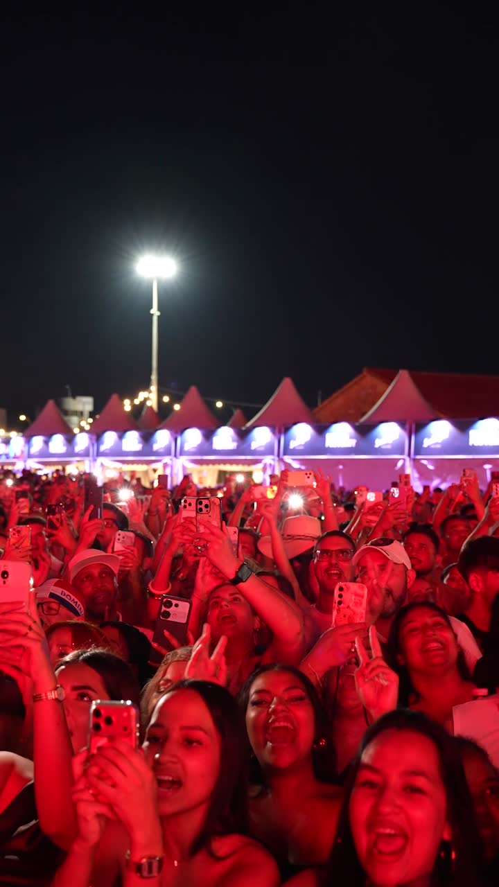 El público con los móviles en alto durante un concierto